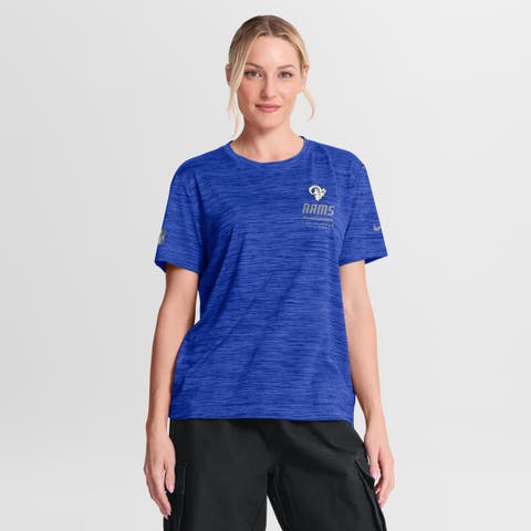Women's Nike Royal Los Angeles Rams Sideline Velocity Dri-FIT T-Shirt