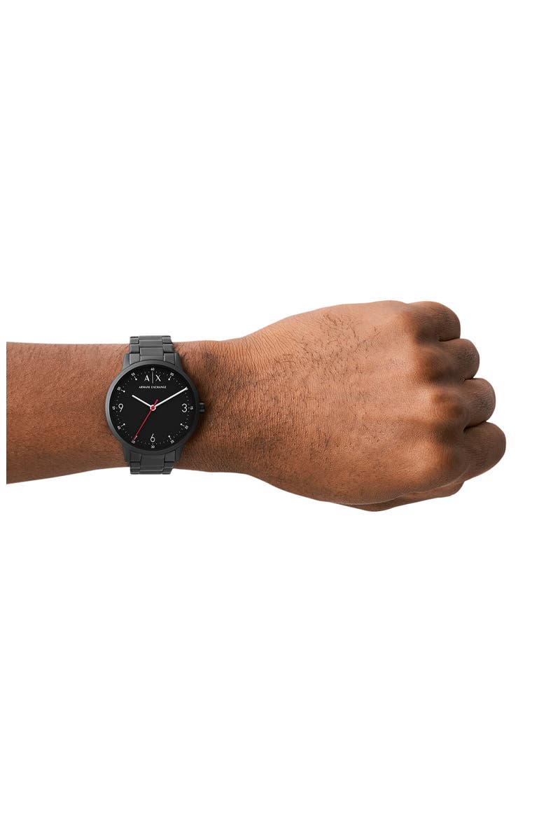 Cayde Quartz Bracelet Watch, 42mm, Alternate, color, BLACK