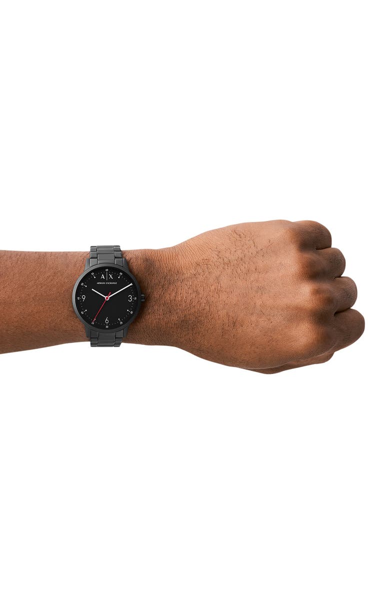 AX Armani Exchange Cayde Quartz Bracelet Watch, 42mm, Alternate, color, Black
