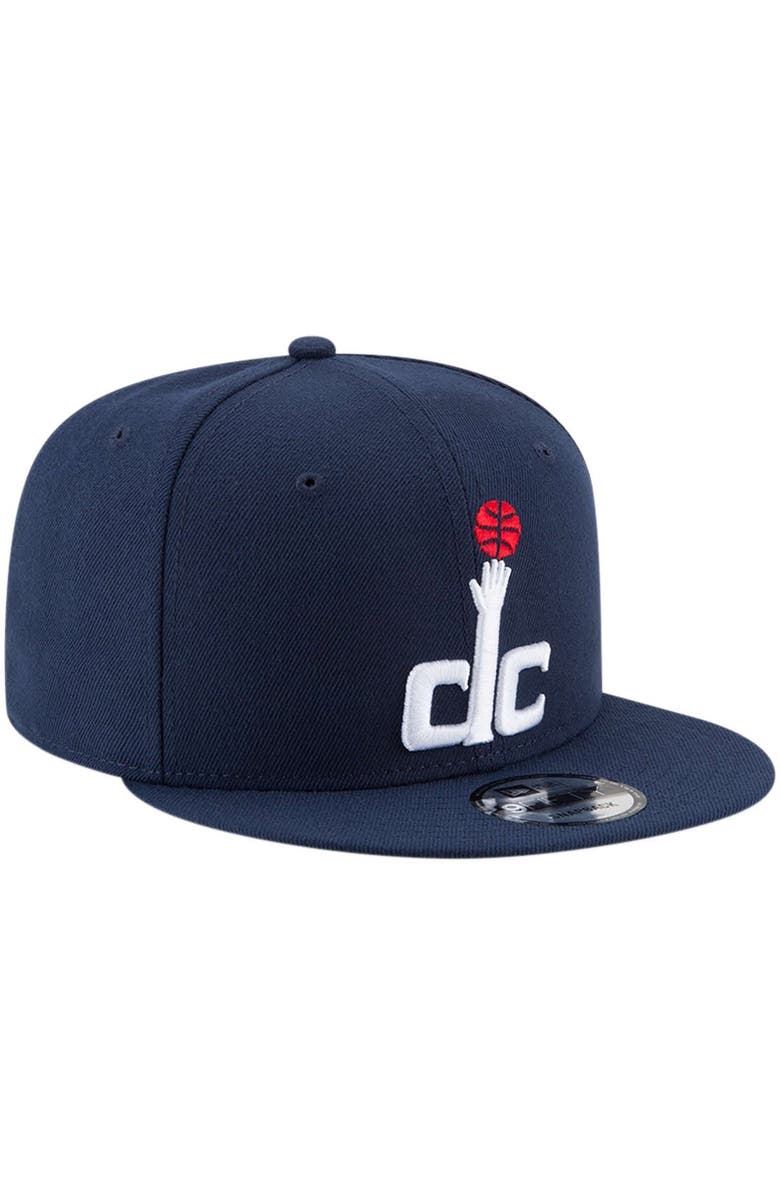 New Era Men's New Era Navy Washington Wizards Official Team Color 9FIFTY Snapback Hat, Alternate, color, Navy