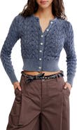 Free People Pretty in Cotton Pointelle Cardigan