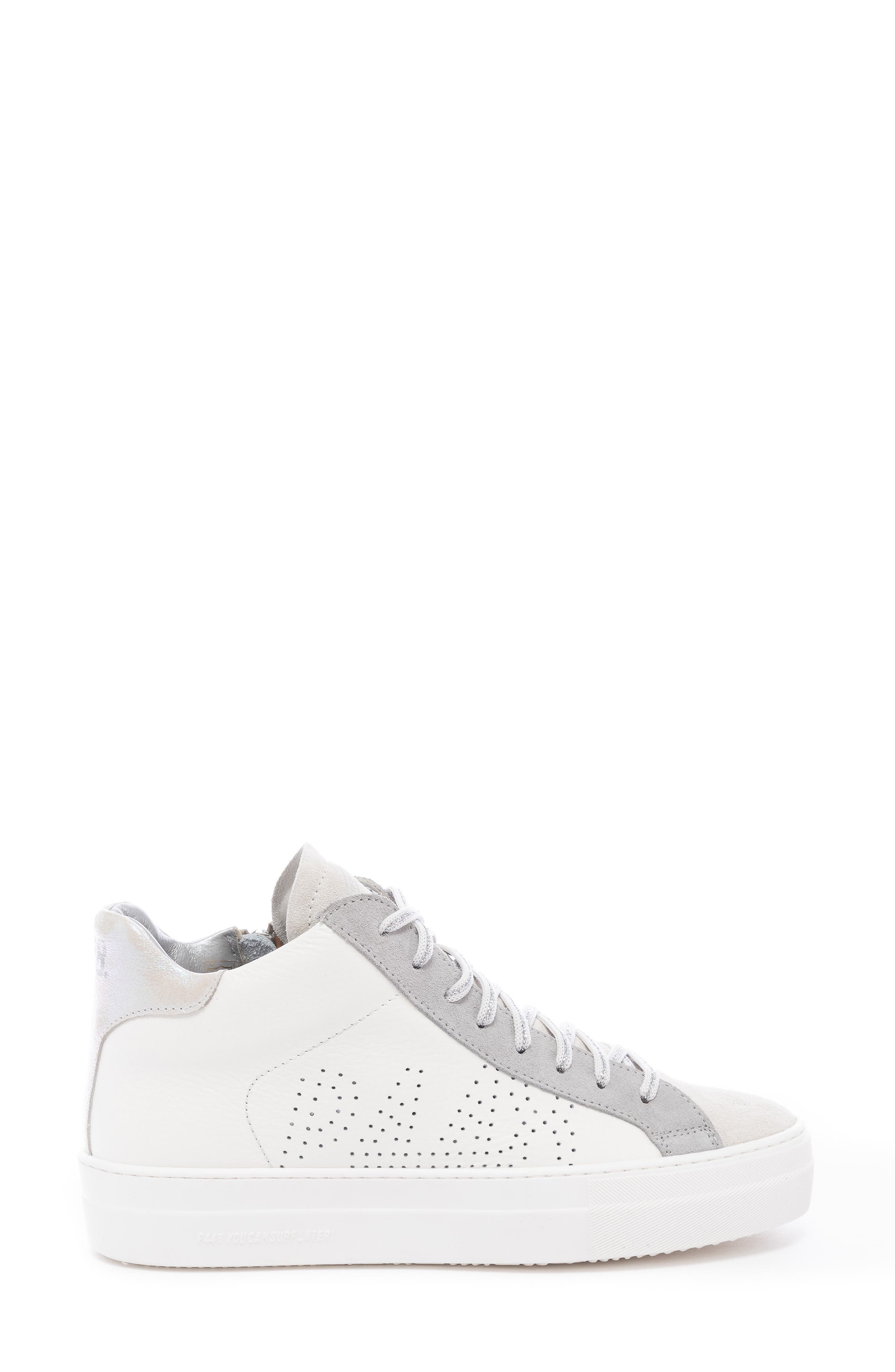 P448 The Amid High Top Sneaker, Alternate, color, White/Grey
