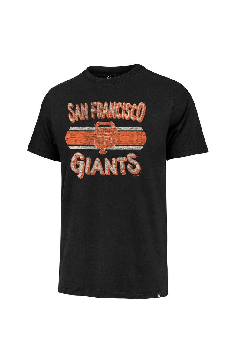 '47 Men's '47 Black San Francisco Giants Renew Franklin T-Shirt, Alternate, color,