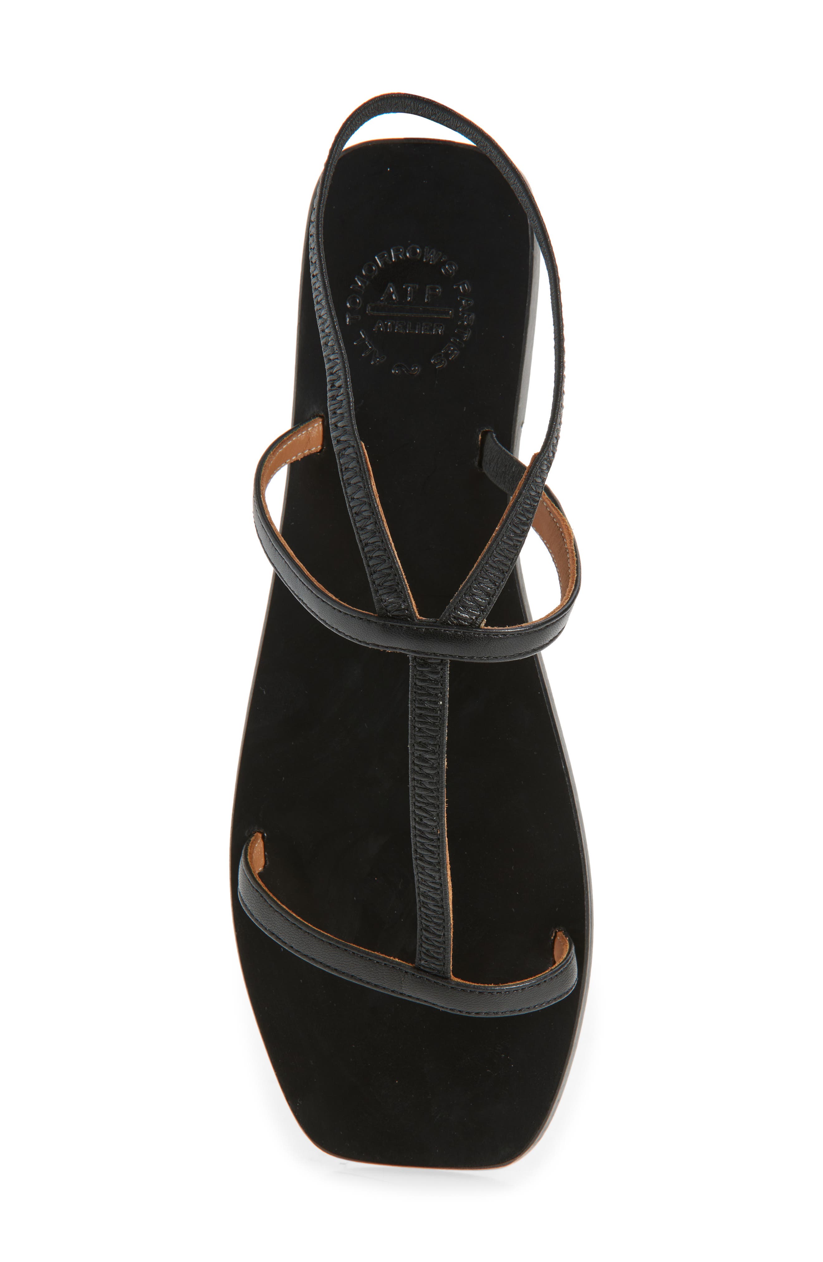 ATP ATELIER Delebbio Ankle Strap Sandal, Alternate, color, Black