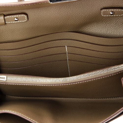 Pre-owned Hermes Hermes Constance To Go Wallet Evercolor In Brown