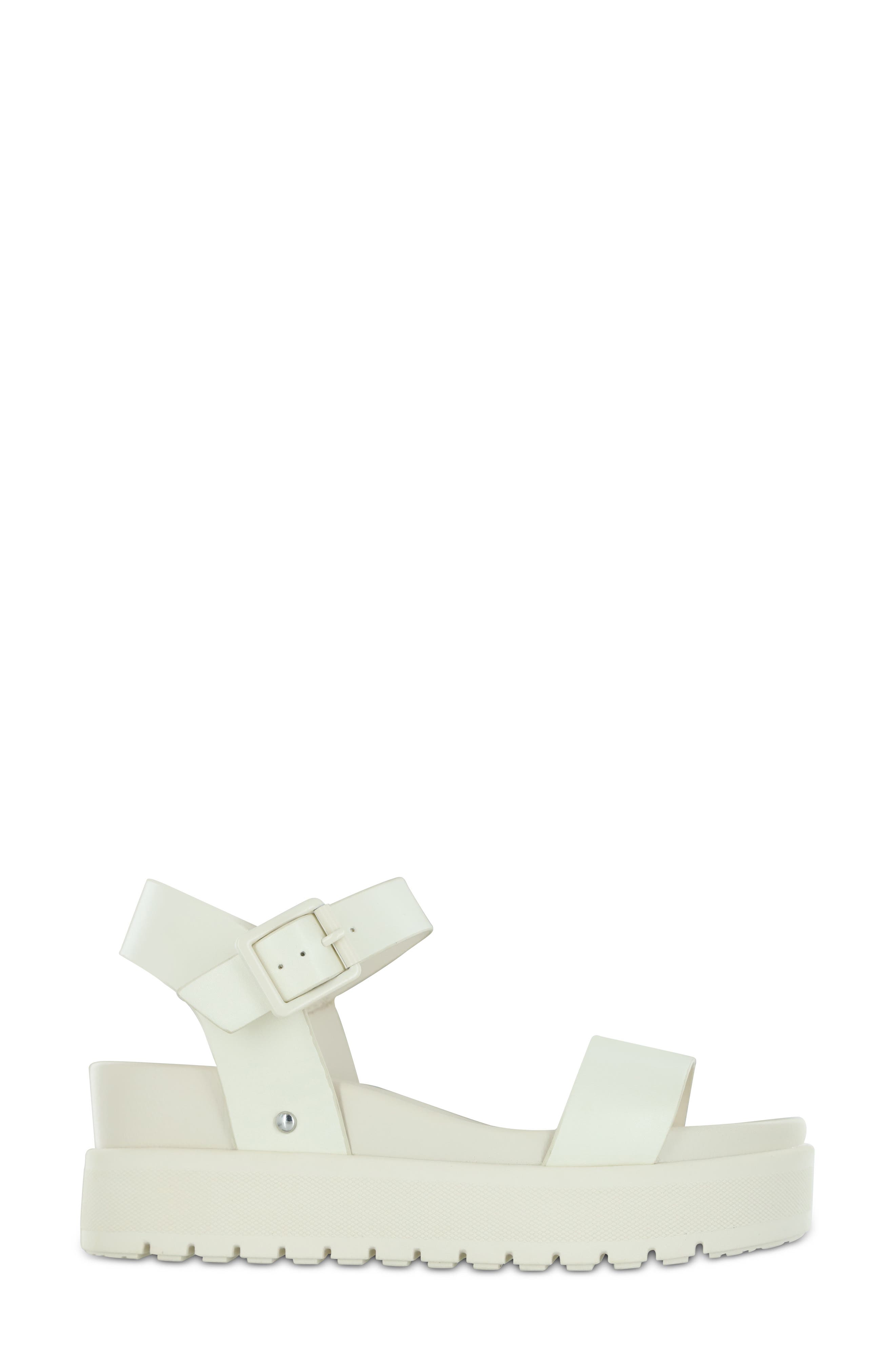 Kayci Platform Sandal, Alternate, color, BONE BURNI