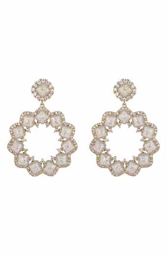 Sophie Starburst Cubic Zirconia Drop Earrings