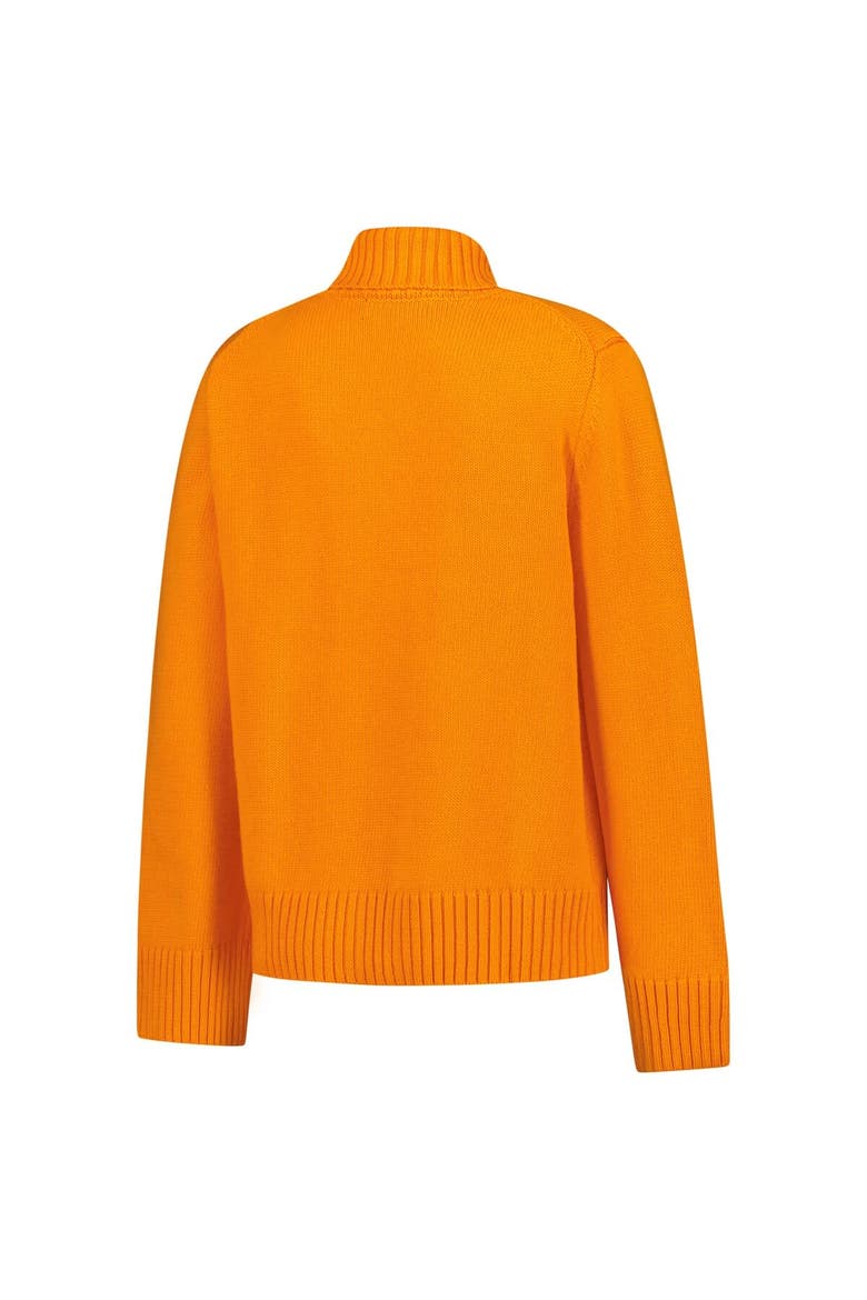 Women's Gameday Social Tennessee Orange Tennessee Volunteers Chenille Turtleneck Sweater, Alternate, color, Tennessee Orange
