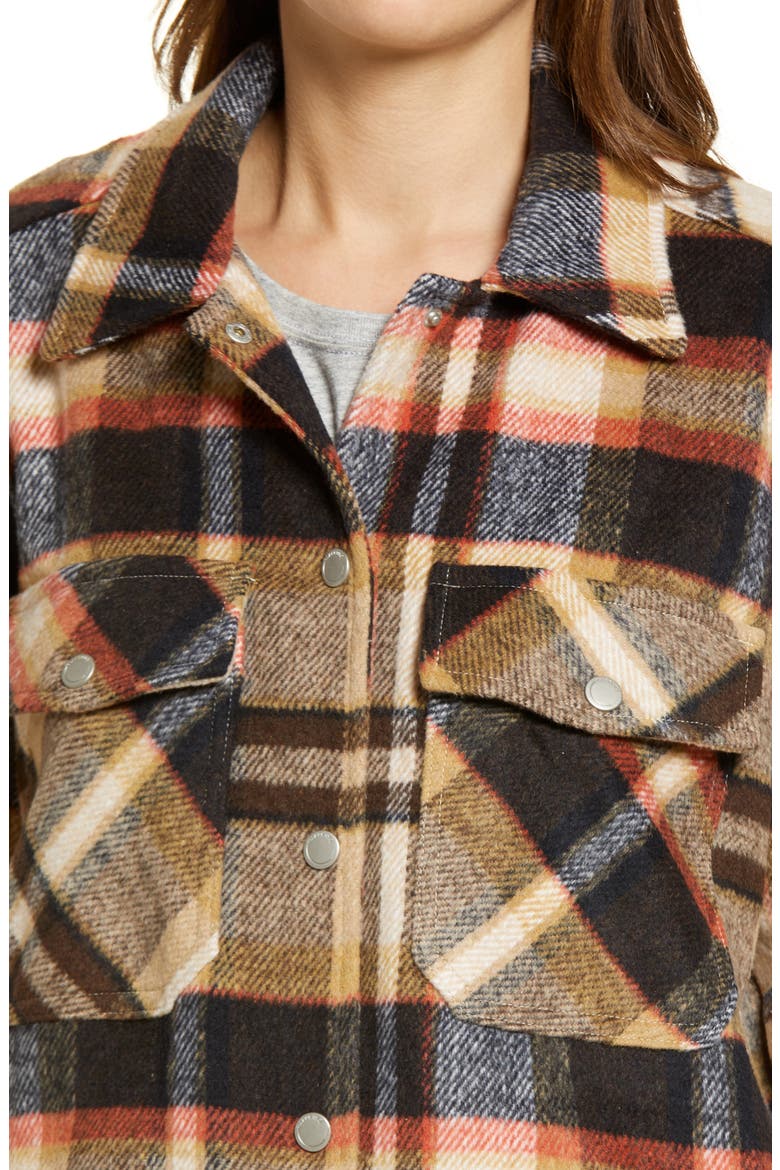 Plaid Shirt Jacket, Alternate, color, LUMBERJACK