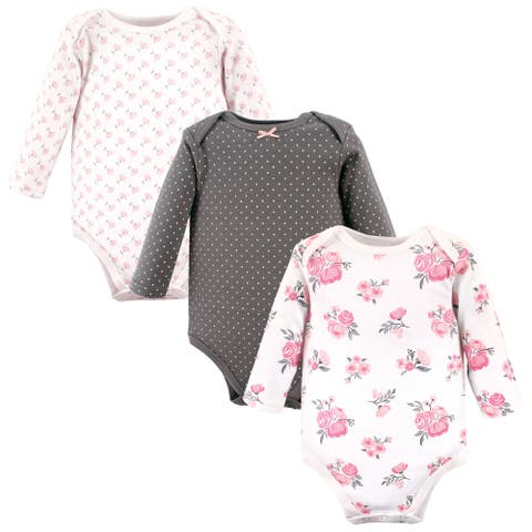 Infant Breathable Cotton Long-Sleeve Bodysuit Bundle 3 Count (Baby)