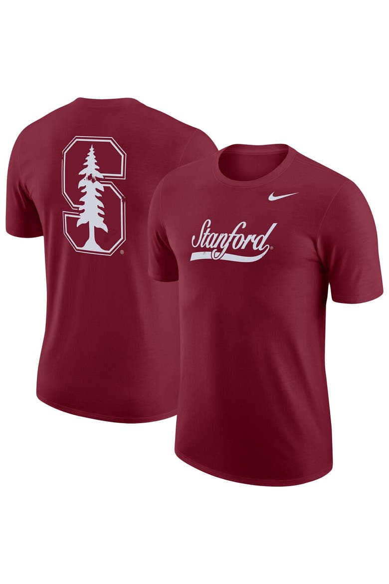 Men's Nike Cardinal Stanford Cardinal Distressed Print Cotton Vault T-Shirt, Alternate, color, Cardinal