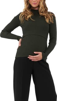 Ripe Maternity Lift Up Nursing Knit Top