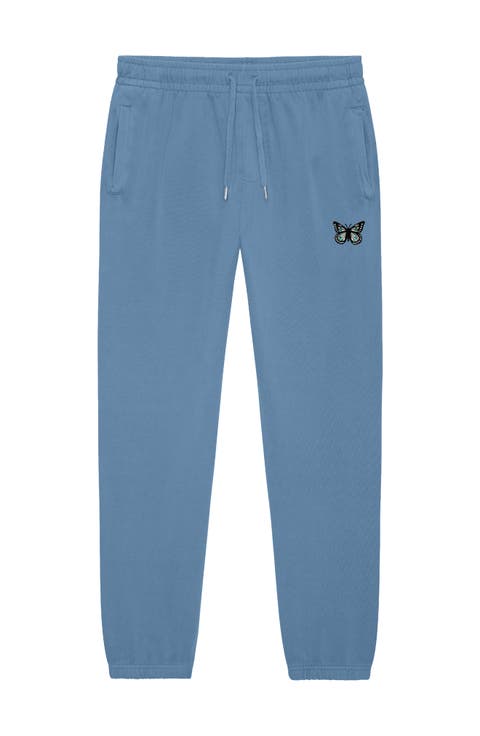 Womens Butterfly Heavy Weight Fleece Sweatpant Pant