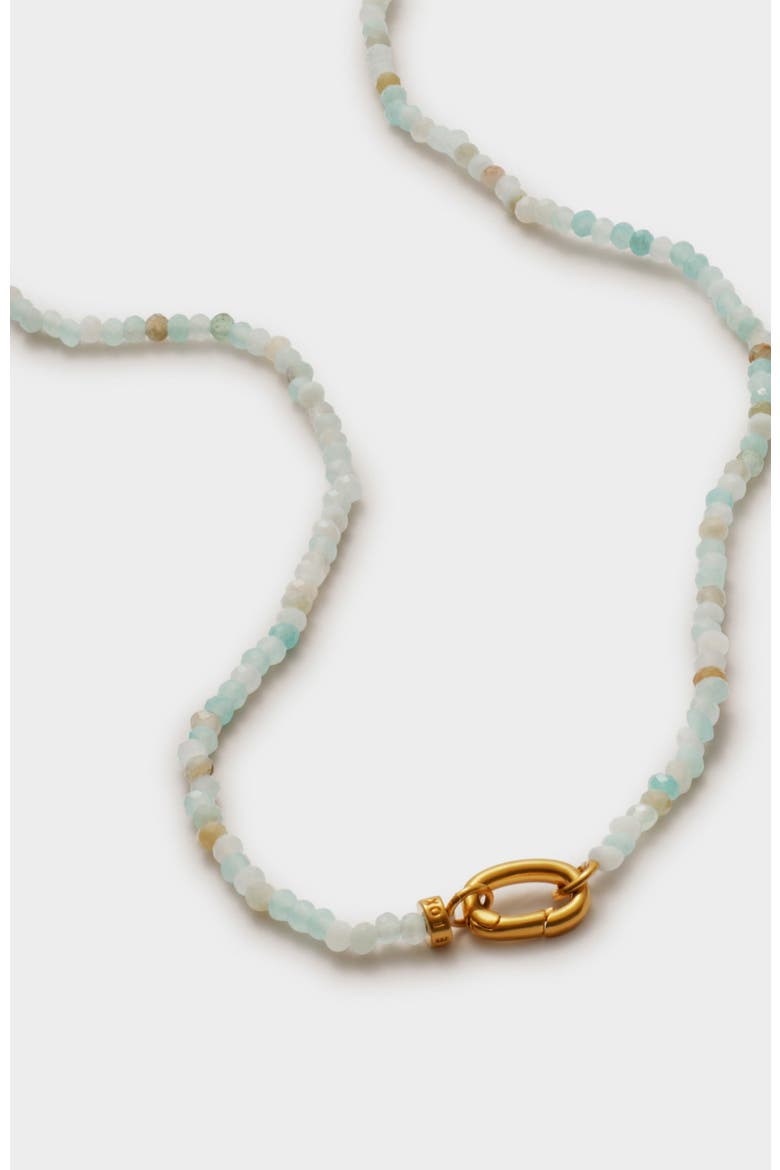 Amazonite Necklace, Alternate, color, Gold