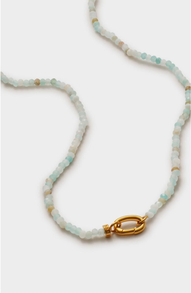 Katie Loxton Amazonite Necklace, Alternate, color, Gold