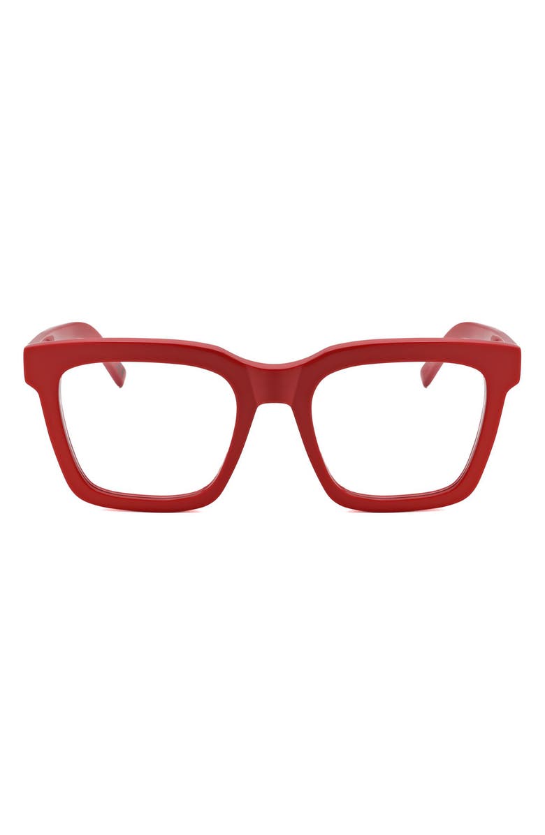 SUPER by RETROSUPERFUTURE<sup>®</sup> 50mm Square Reading Glasses, Main, color, Red