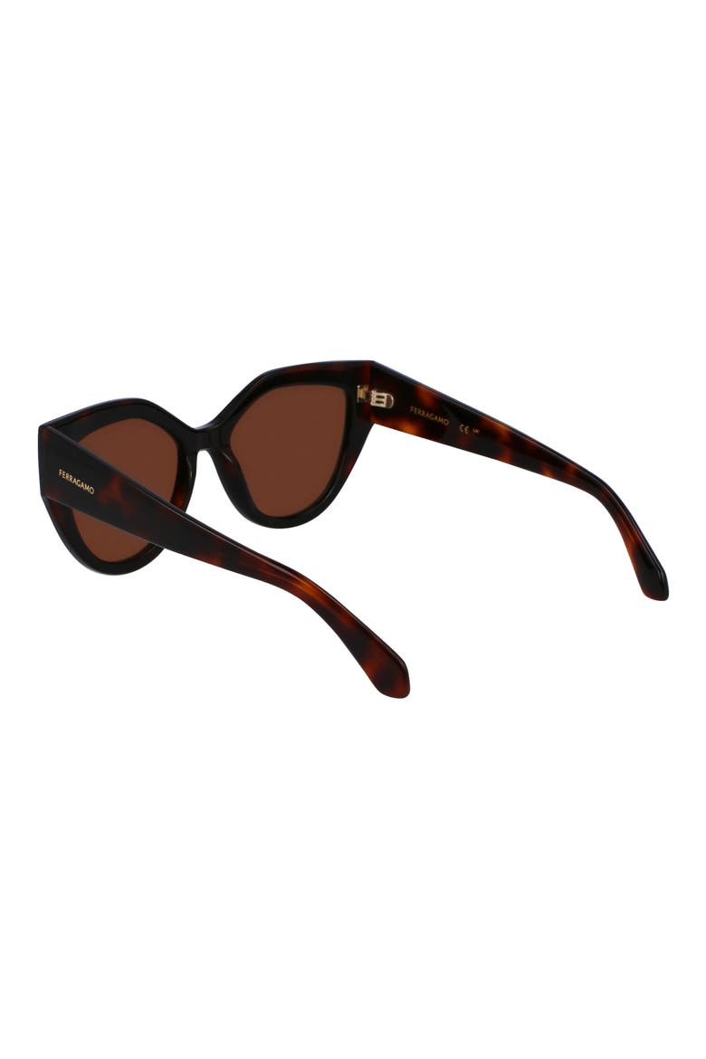 Classic Logo 53mm Cat Eye Sunglasses, Alternate, color, TORTOISE/ BLACK