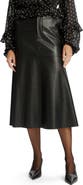 Bardot Kindra Faux Leather Midi Skirt