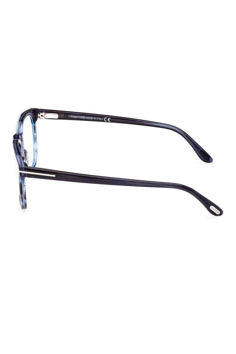 53mm Square Blue Light Blocking Glasses, Alternate, color, BLUE/OTHER