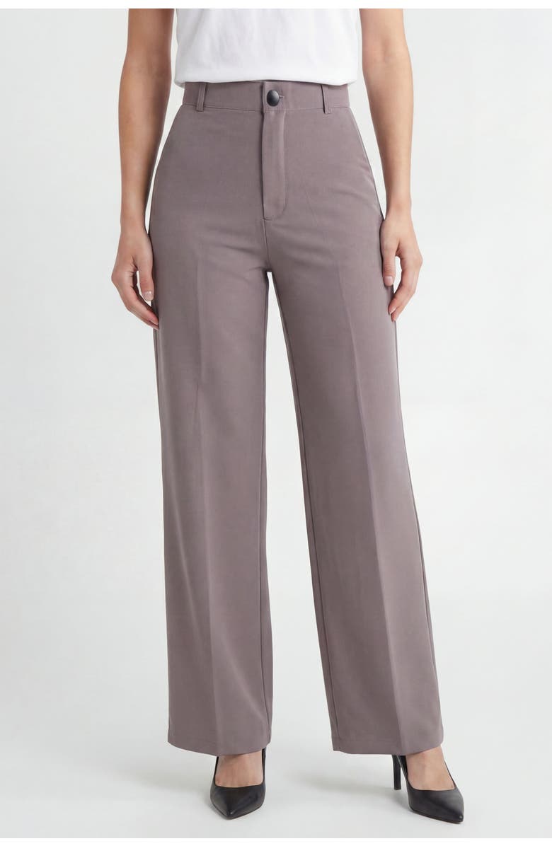 Solomon & Sage Classic Organic Wide Leg Pants, Main, color, Rose-Gray