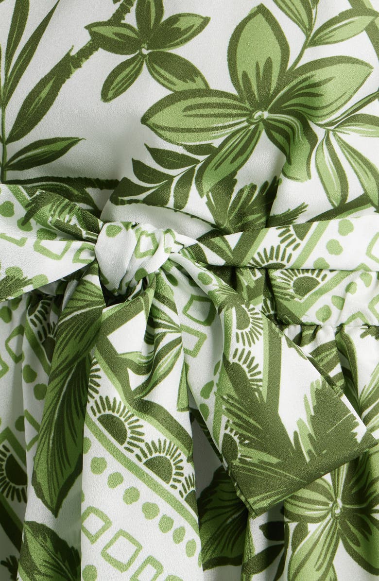 Julia Jordan Sleeveless Tie Belt Maxi Dress, Alternate, color, Green Multi