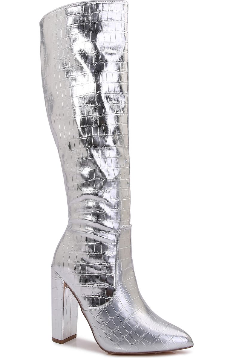 BERNESS Aster Croc Embossed Boot, Main, color,