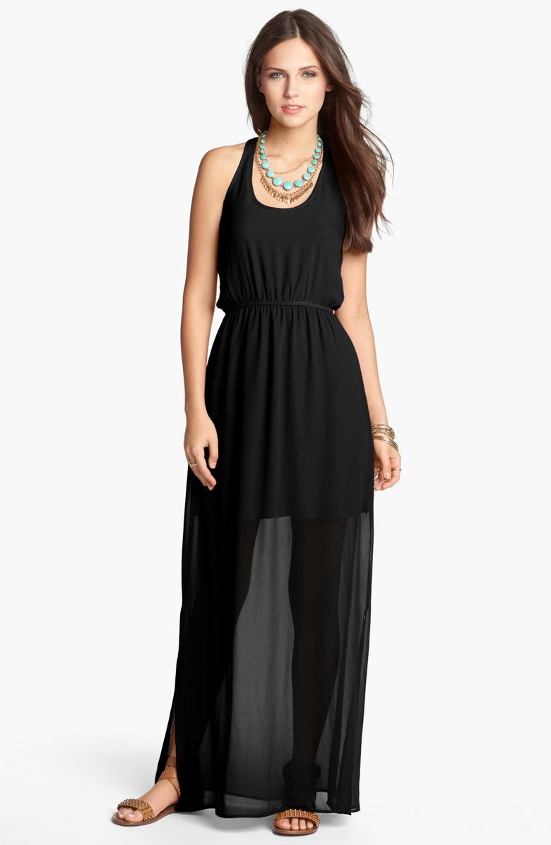 Dee Elly dee elle Knot Back Maxi Dress, Alternate, color,