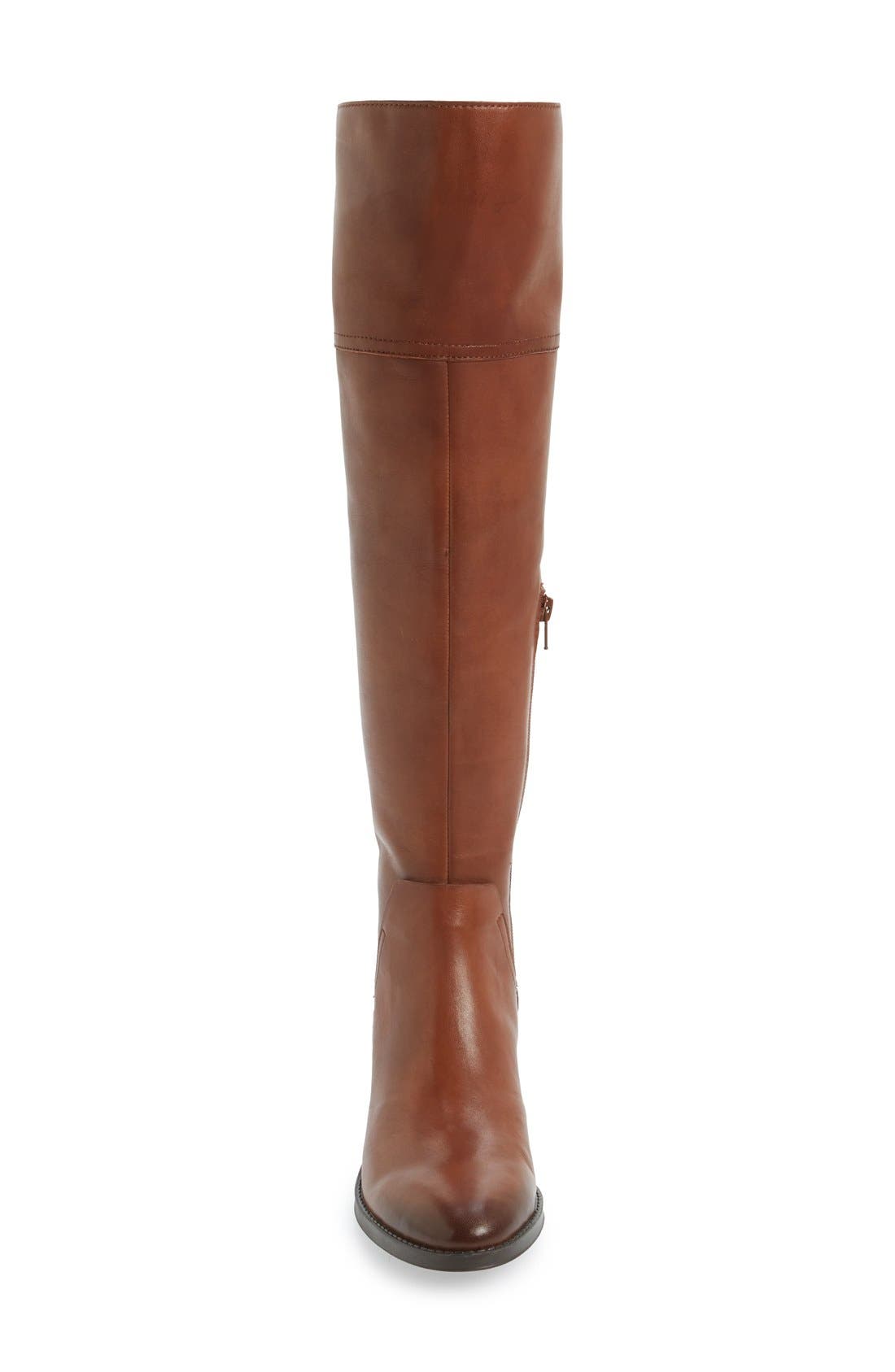 'Pedra' Wide Calf Over the Knee Boot, Alternate, color, GINGERBREAD LEATHER