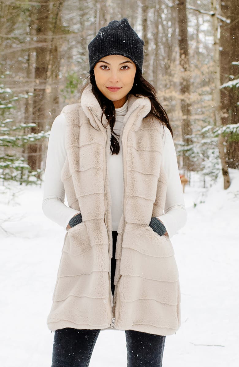 DONNA SALYERS FABULOUS FURS Faux Fur Vest, Alternate, color, 