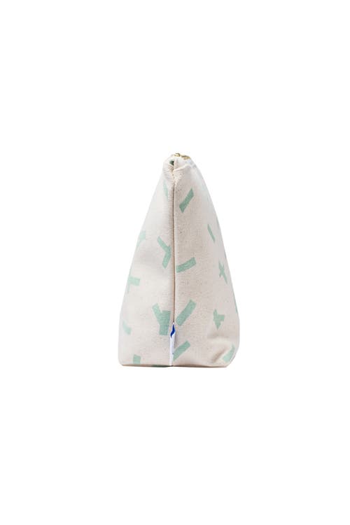 Dance Happy Sprinkles Cosmetic Bag In Sage