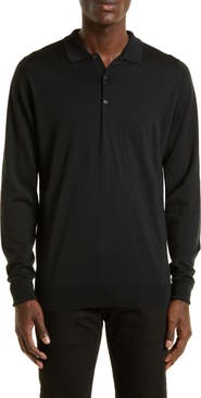 John Smedley Cotswold Wool Polo Sweater