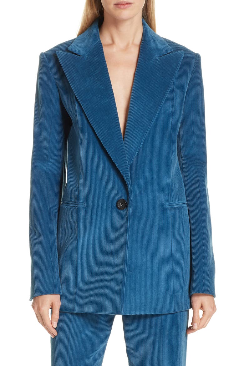 Corduroy Blazer, Main, color, WAVE