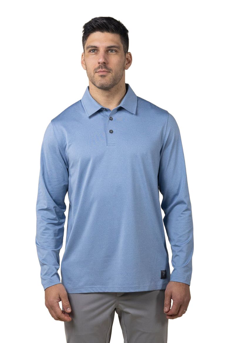 LS Shore Polo, Alternate, color, Denim