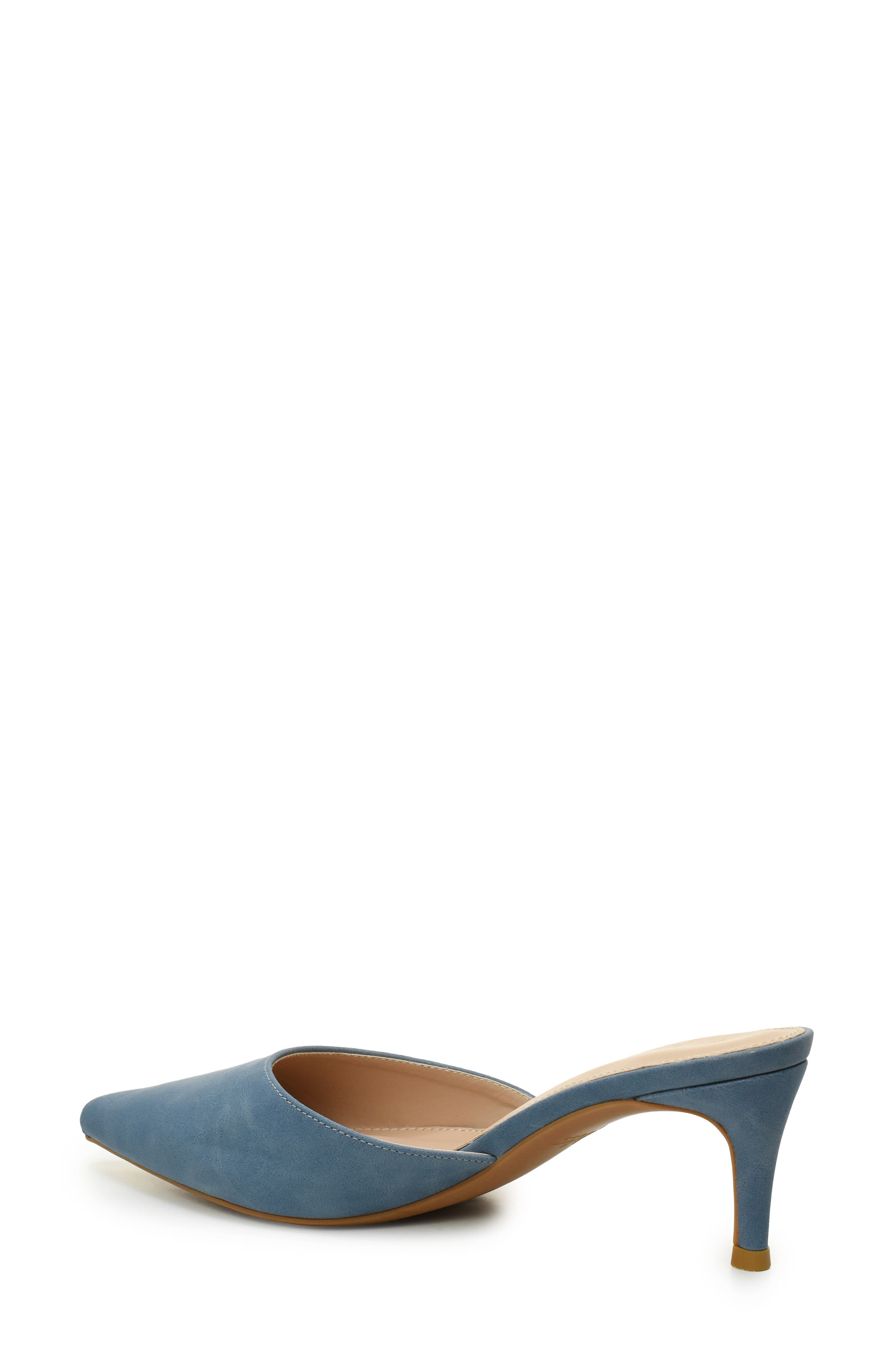 Nicole Miller Pointed Toe Mule, Alternate, color, Blue Nubuck