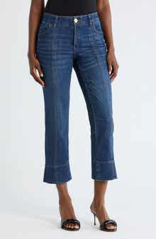 Democracy Front Seam Kick Flare Jeans