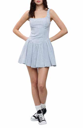 Sleeveless Cotton Tank Minidress