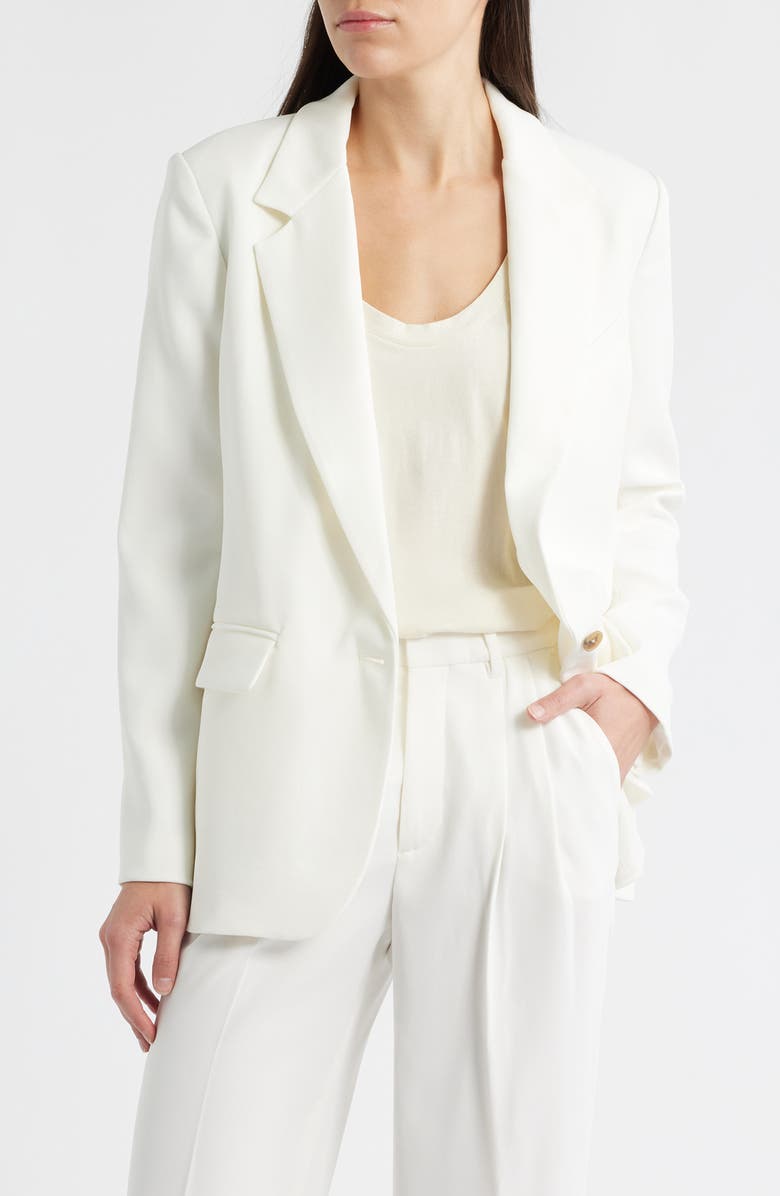 Mavi Jeans Slim Fit Blazer, Main, color, Coconut Milk