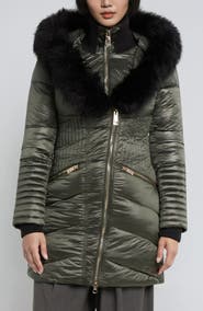 Noize Gigi-El Faux Fur Trim Hooded Parka