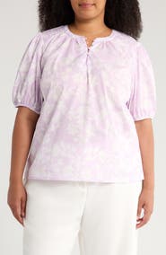 SUGARLIPS Emme Floral Print Smocked Top