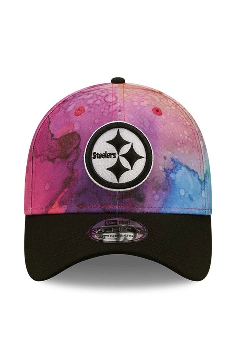 New Era Men's New Era Pink/Black Pittsburgh Steelers 2022 NFL Crucial Catch 39THIRTY Flex Hat, Alternate, color,