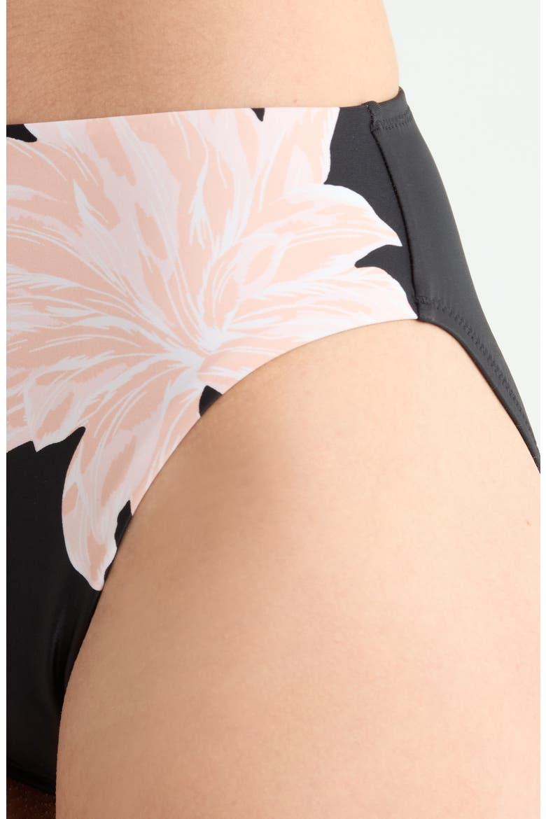 High Waist Bikini Bottoms, Alternate, color, BLACK