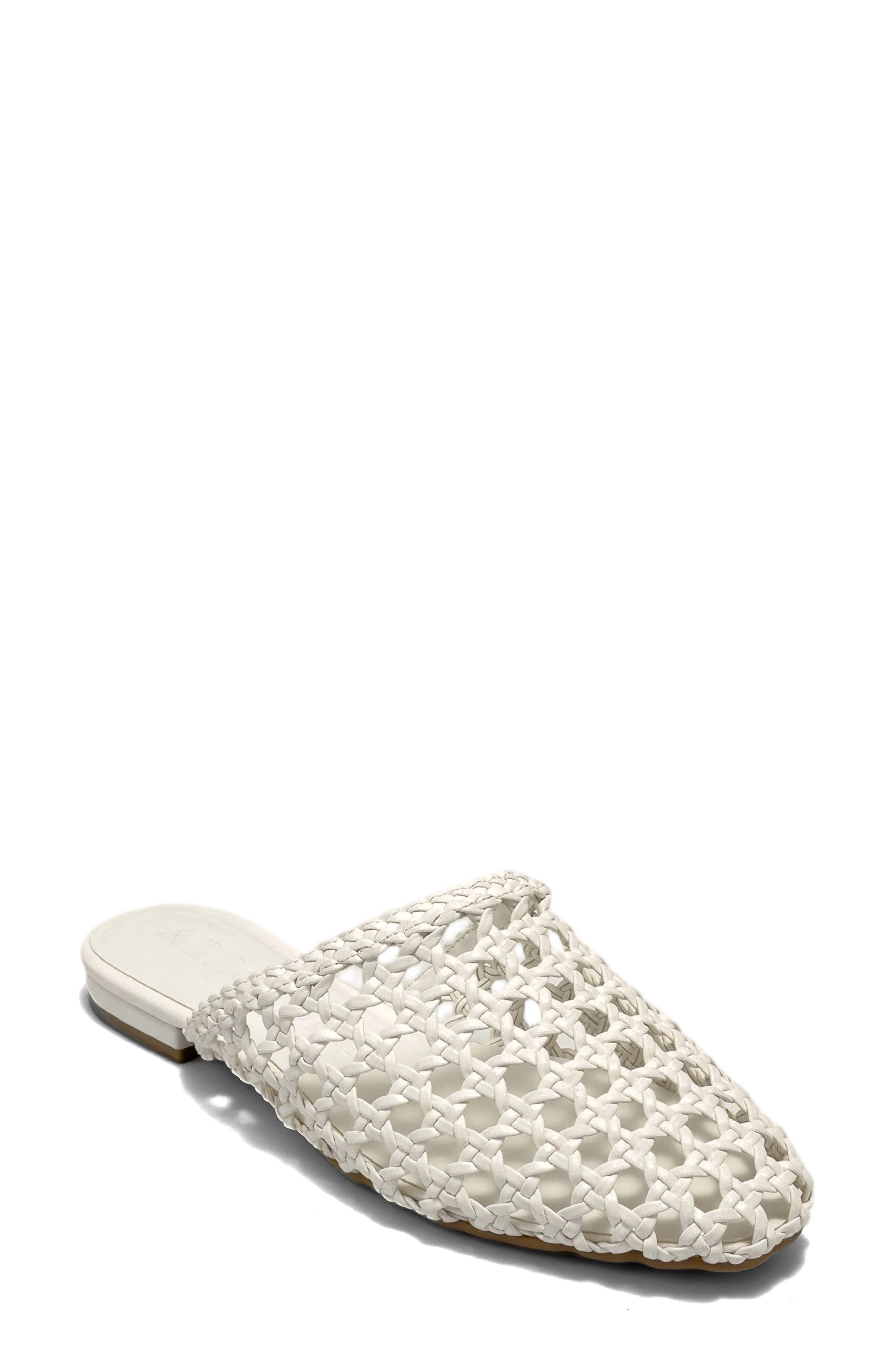 WHITE OPEN WOVEN