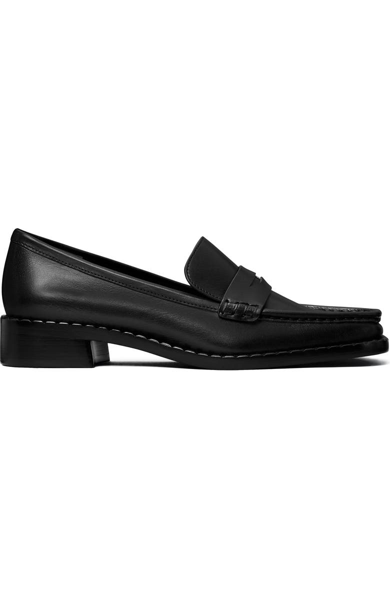 Tory Burch Square Toe Loafer, Alternate, color, Perfect Black