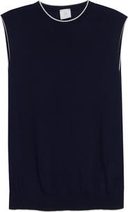 Eleventy Avalon Travel Sleeveless Merino Wool Sweater
