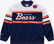 Mitchell & Ness Men's Mitchell & Ness  Navy Chicago Bears Head Coach Lightweight Full-Snap Satin Jacket