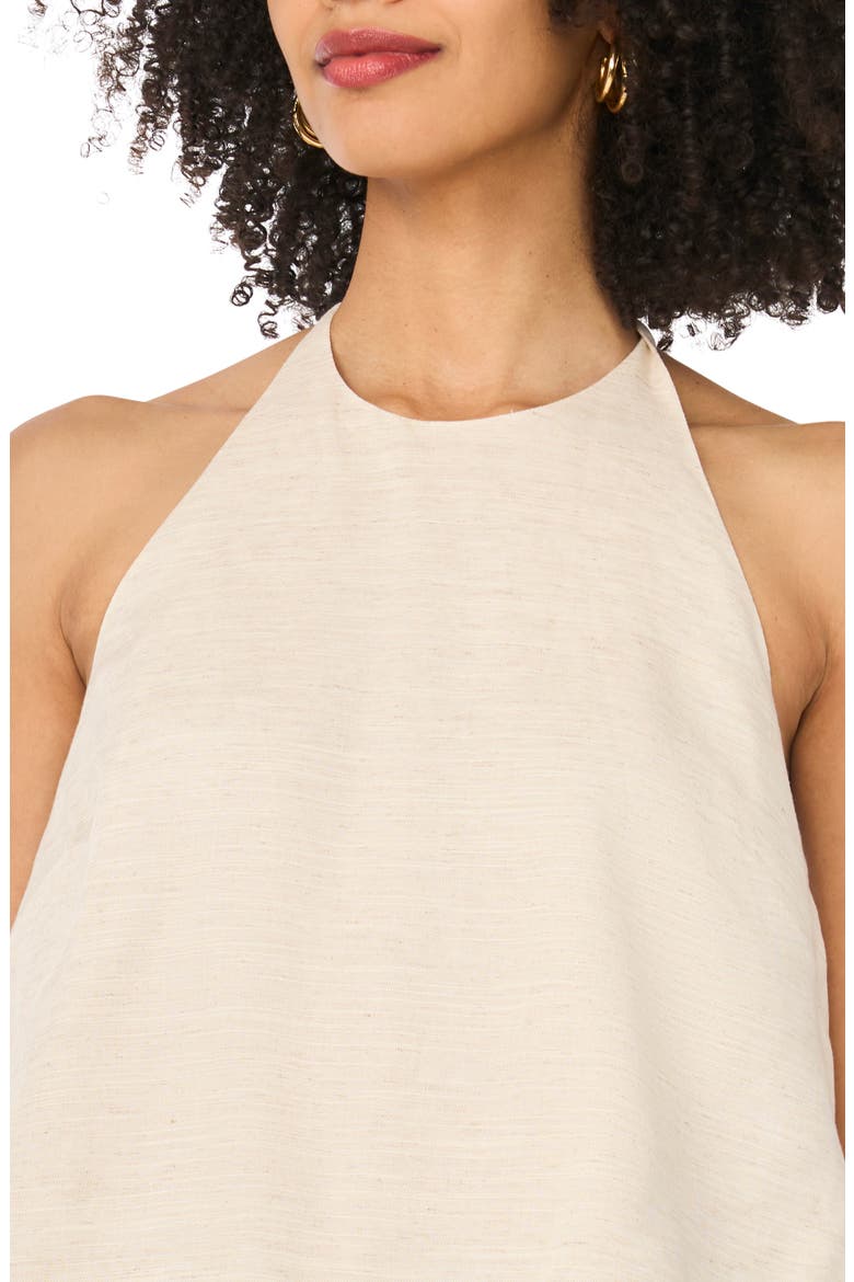 Longline Halter Tank, Alternate, color, FINE LINEN