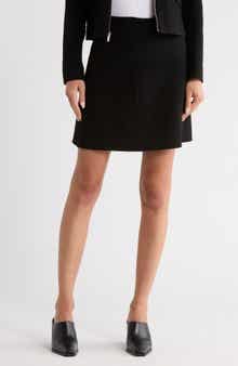 Theory Paneled Wool & Cashmere Miniskirt