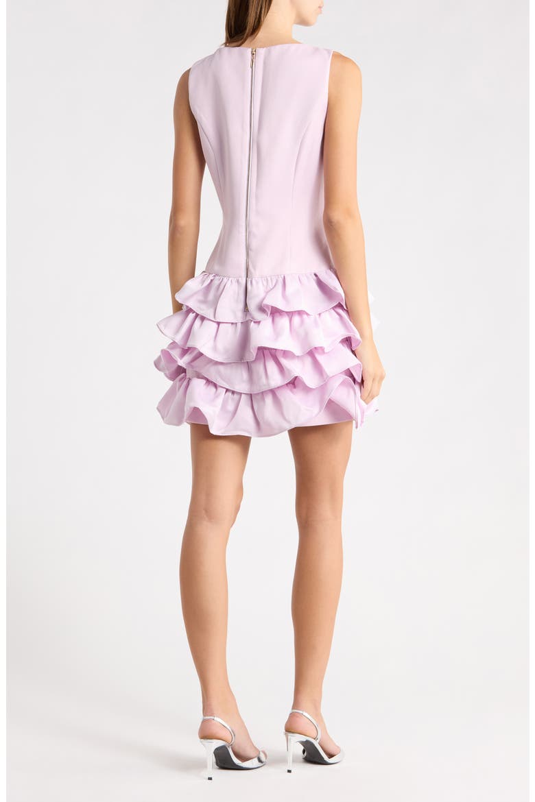 Saphine Ruffle Minidress, Alternate, color, PINK
