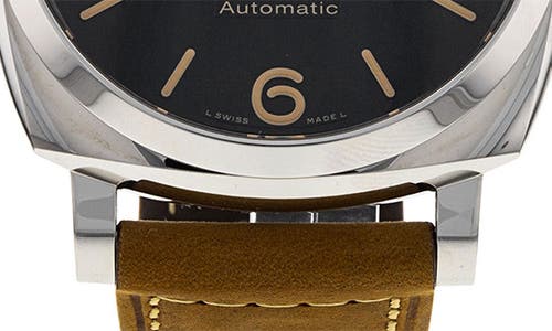 Watchfinder & Co. Panerai  2020 Radiomir 1940 3 Days Gmt Pam00657 Automatic Leather Strap Wa In Black