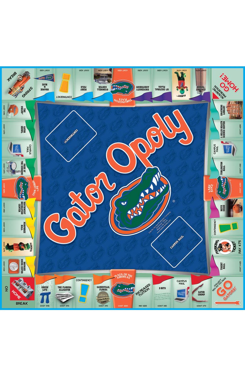 Late for the Sky University of Florida Gator Opoly Monopoly Board Game, Alternate, color, Multicolored